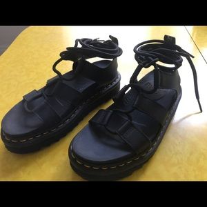 Doc marten platform sandals